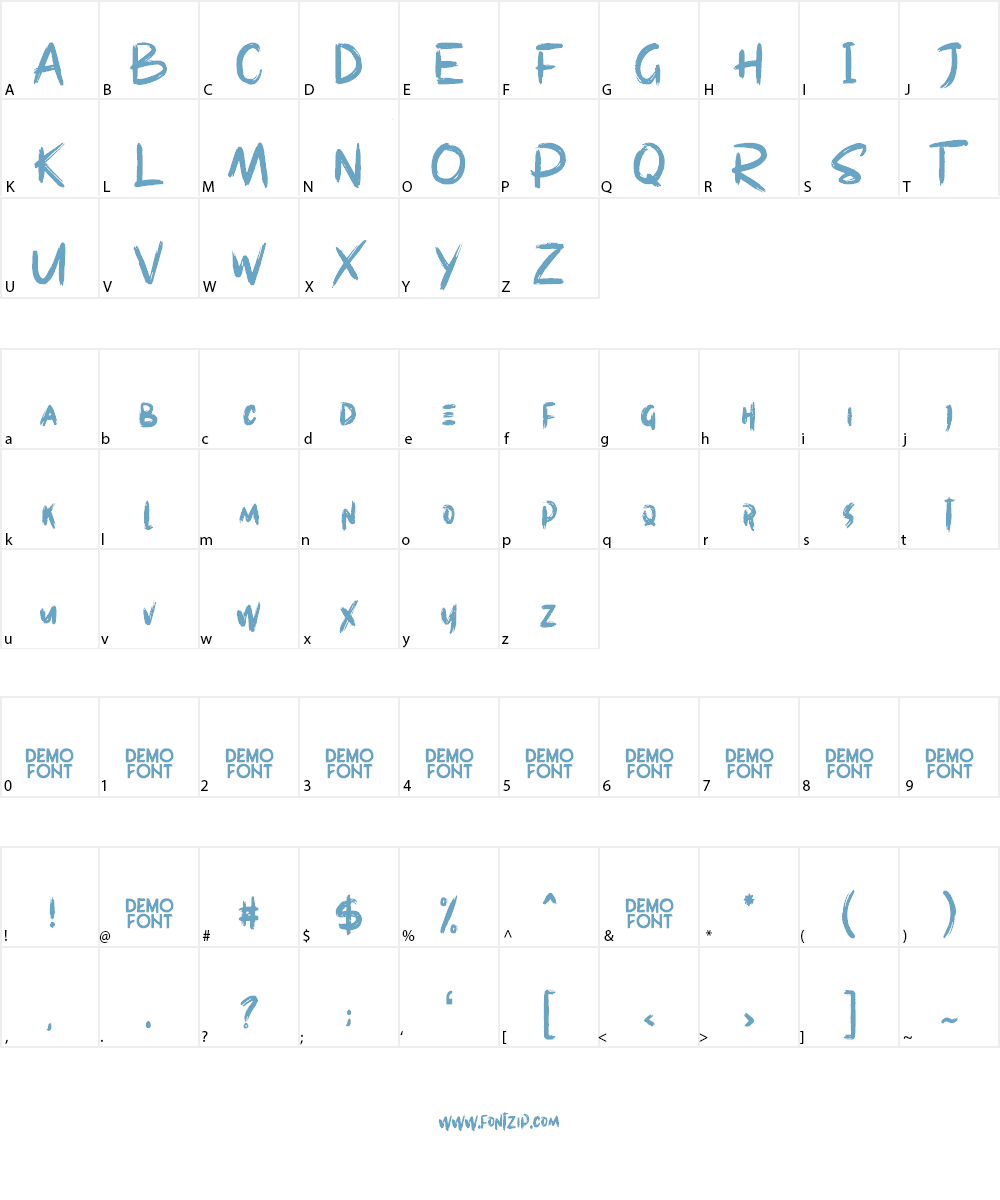Westpart Font Character